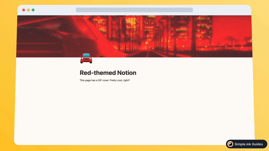 how to add notion gif cover photos