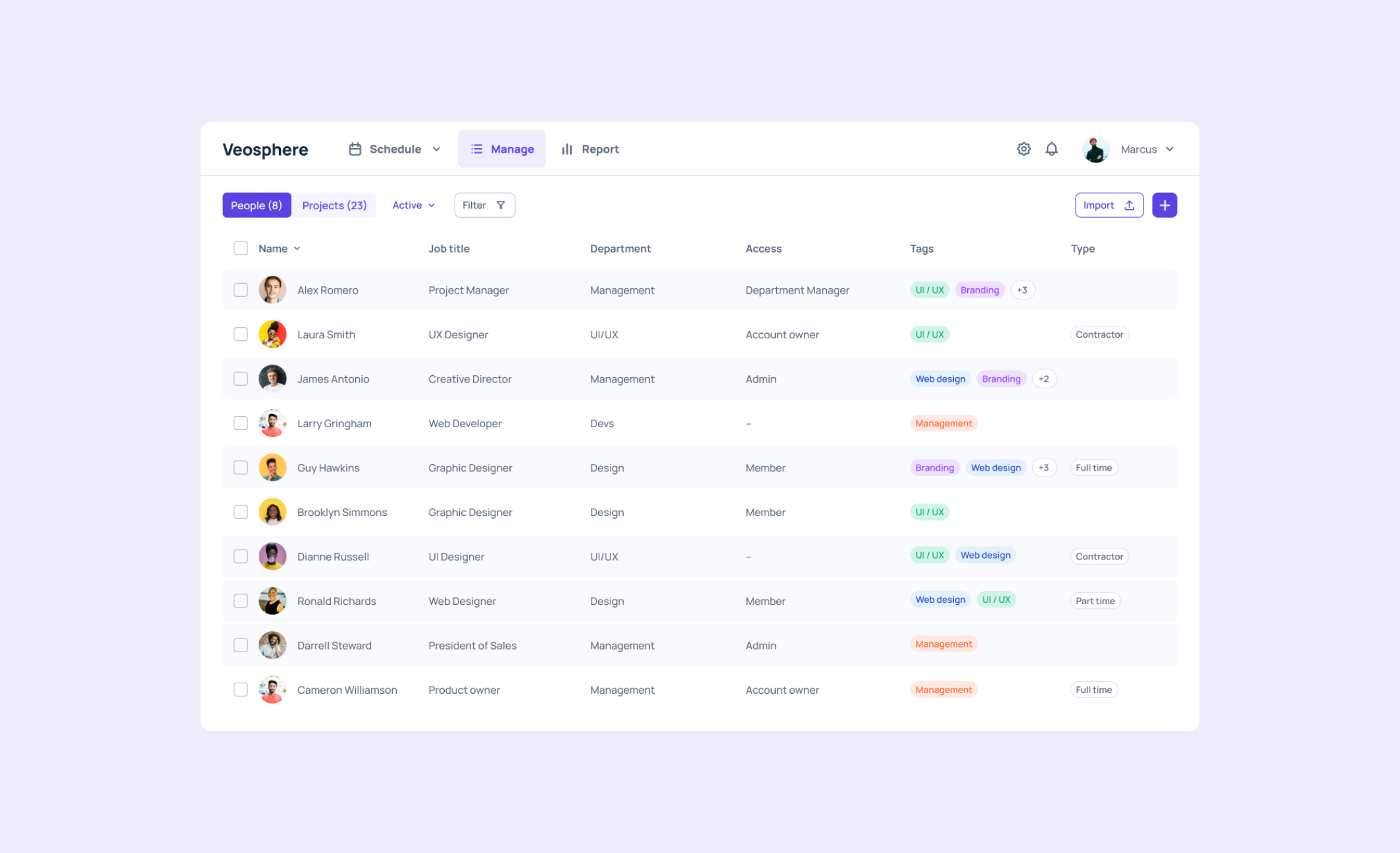 Veosphere platform manager