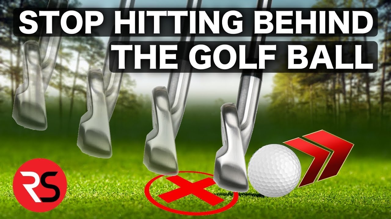 How to stop hitting behind the golf ball (easy fix) on Rick Shiels Golf