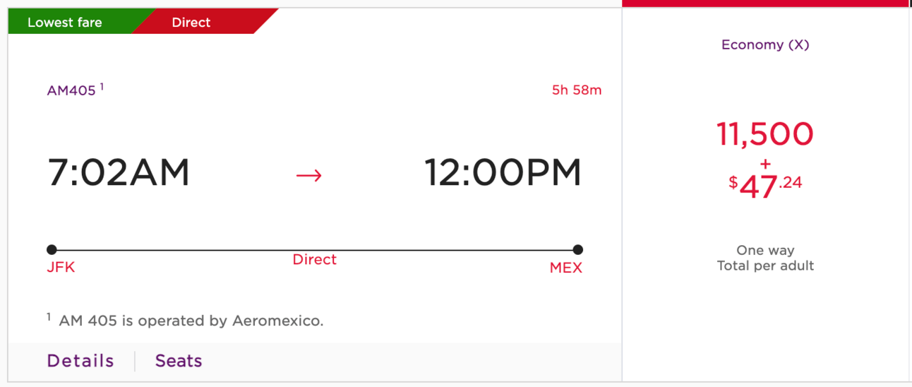 A new way to fly to Mexico with points