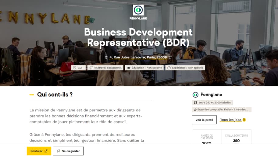 Rédiger une offre - Exemple offre d’emploi
