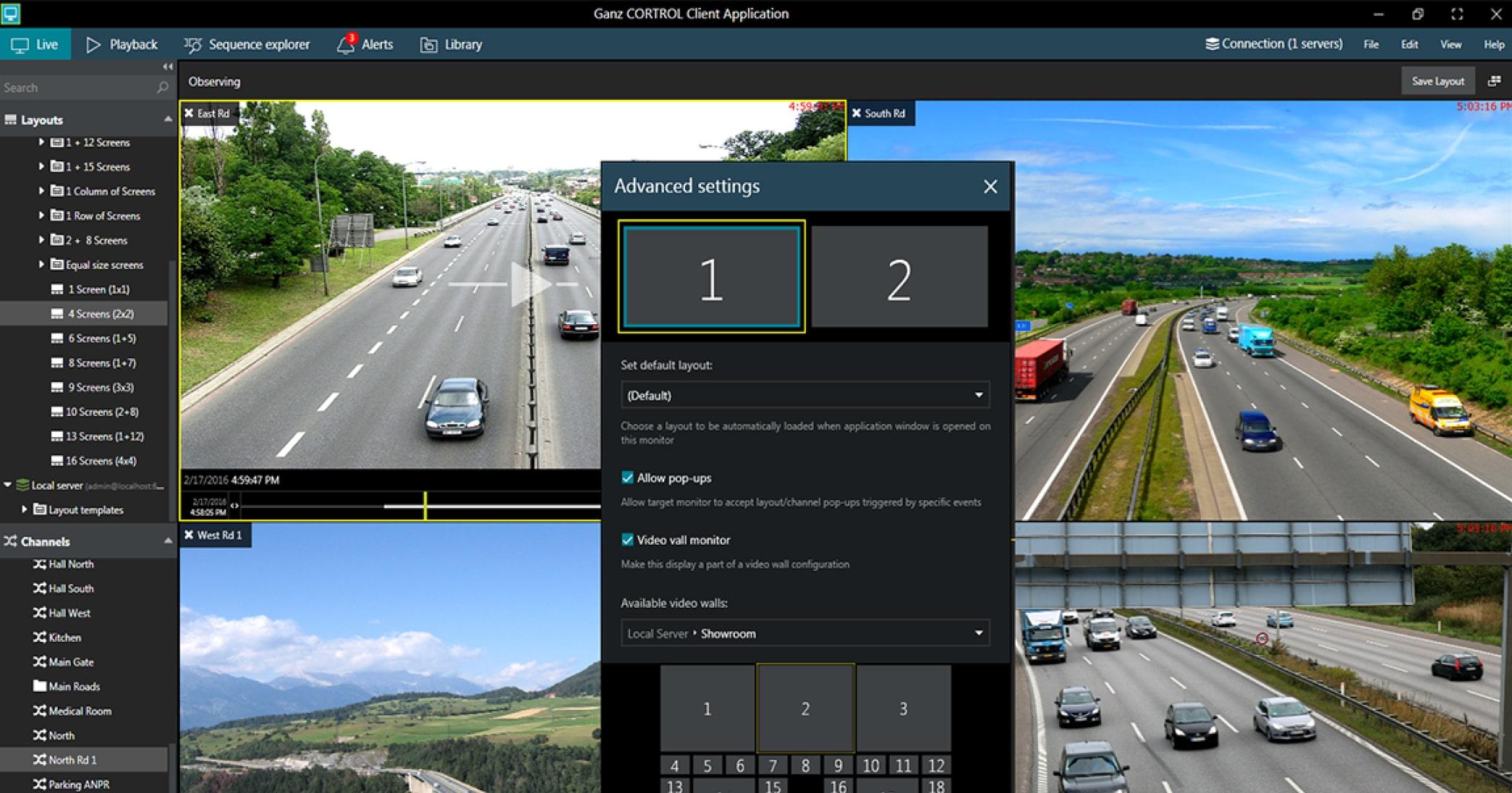 Ganz CORTROL VMS is the core command center of your security installation