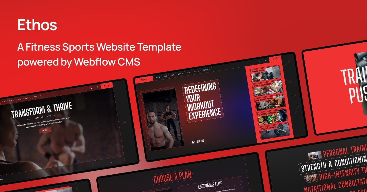 Ethos flow website template