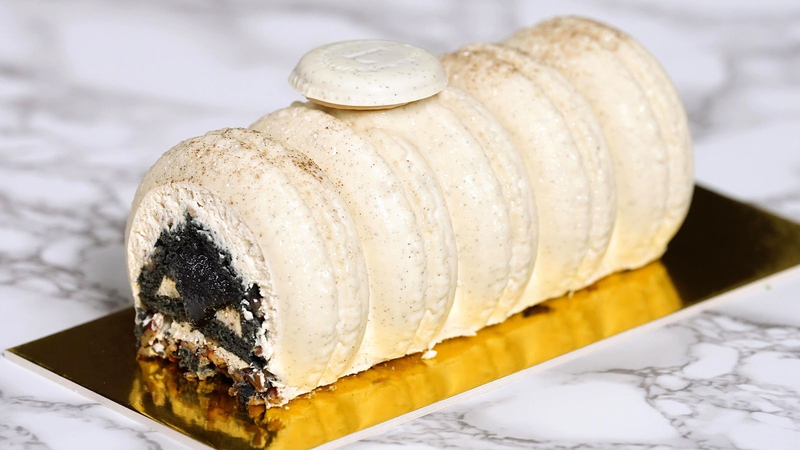 VoilaChef | Bûche vanille noix de pécan par Julien Alvarez