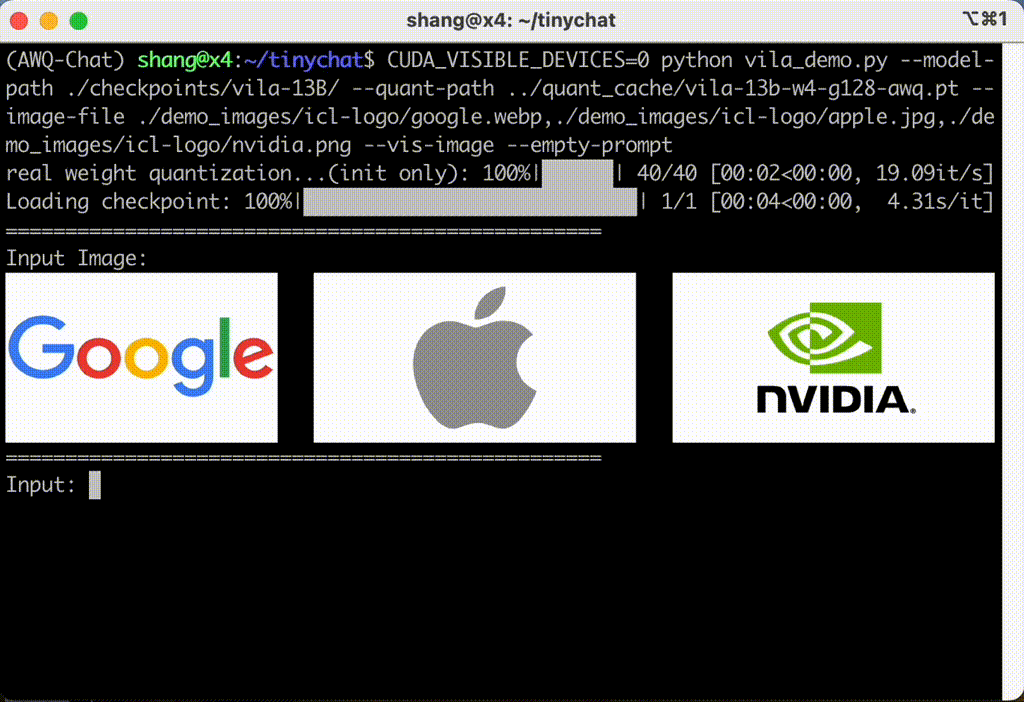 Tinychat visual language models edge ai 2 0