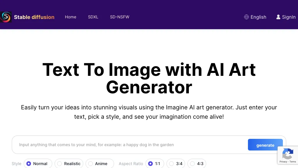 Stable Diffusion AI Generator