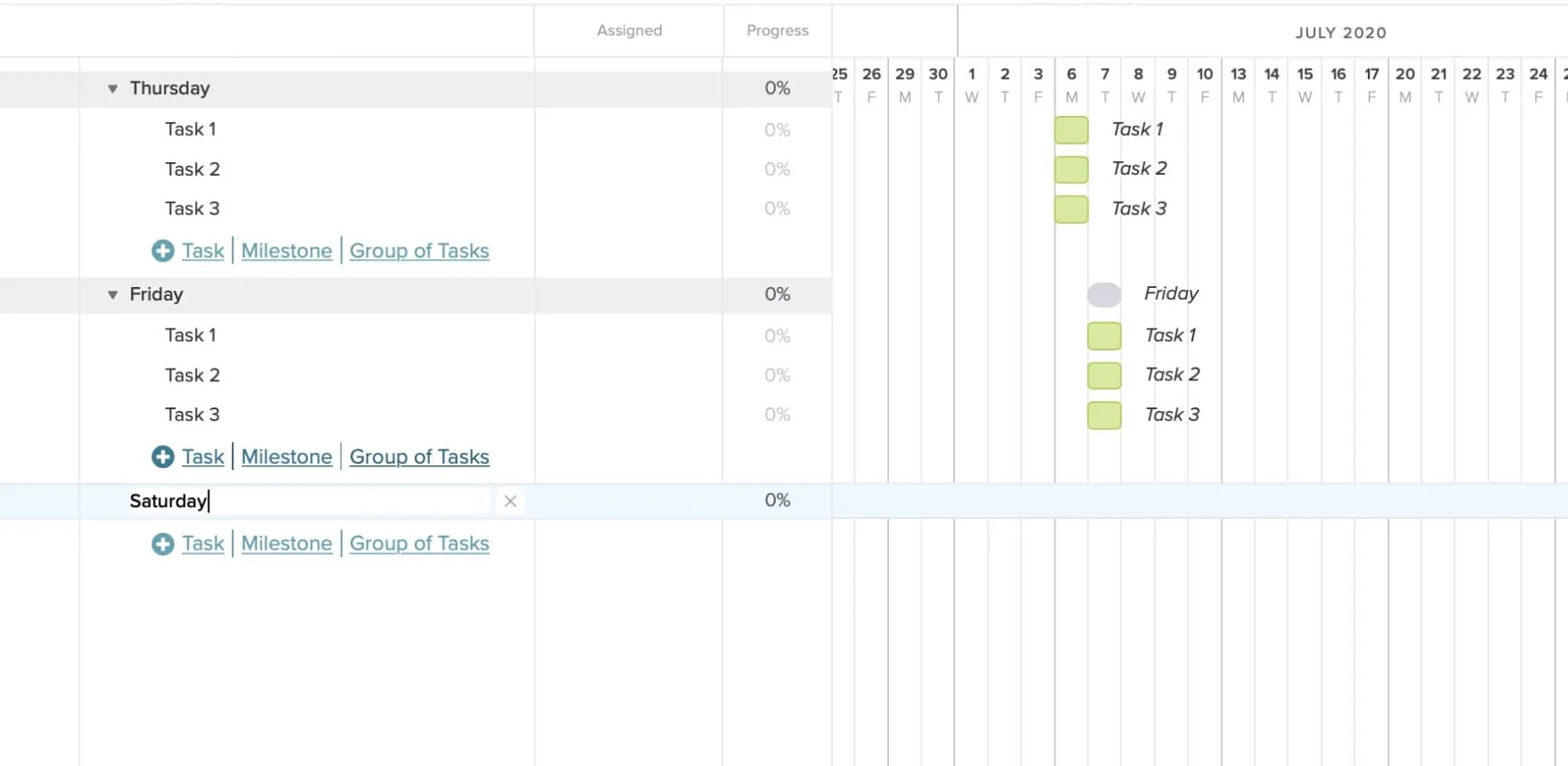 how to create an excel task list