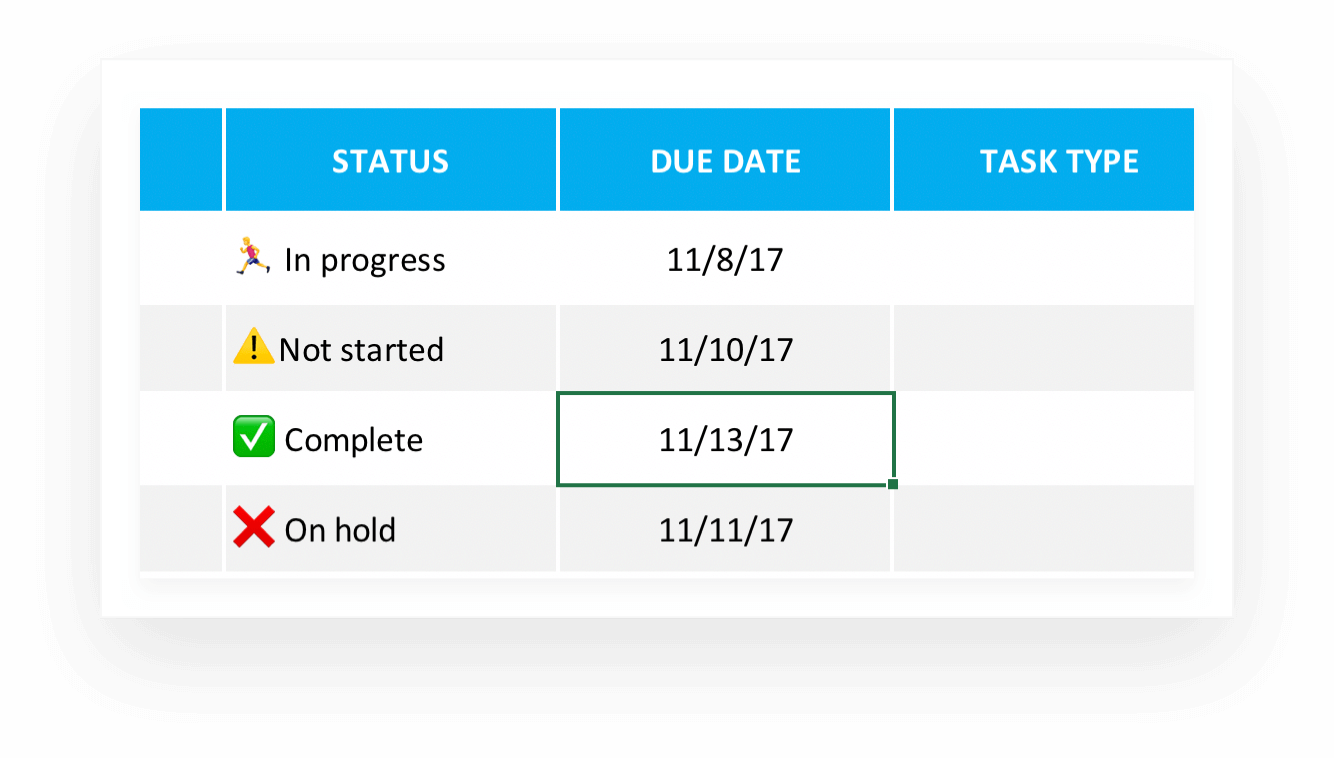 project assignment template excel