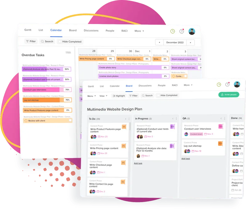 gantt chart template for business plan