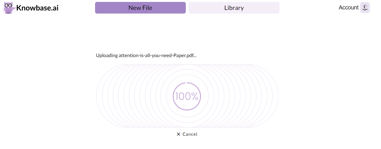 file uploading processing