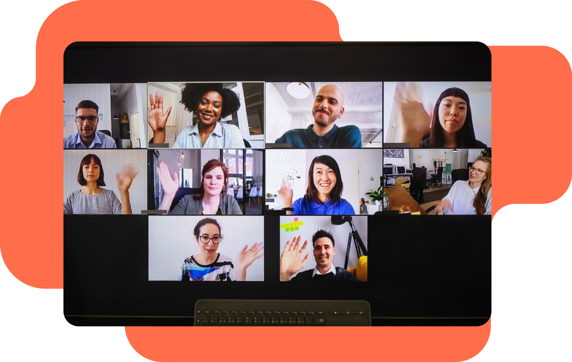 Screenshot of learners on a Zoom webinar