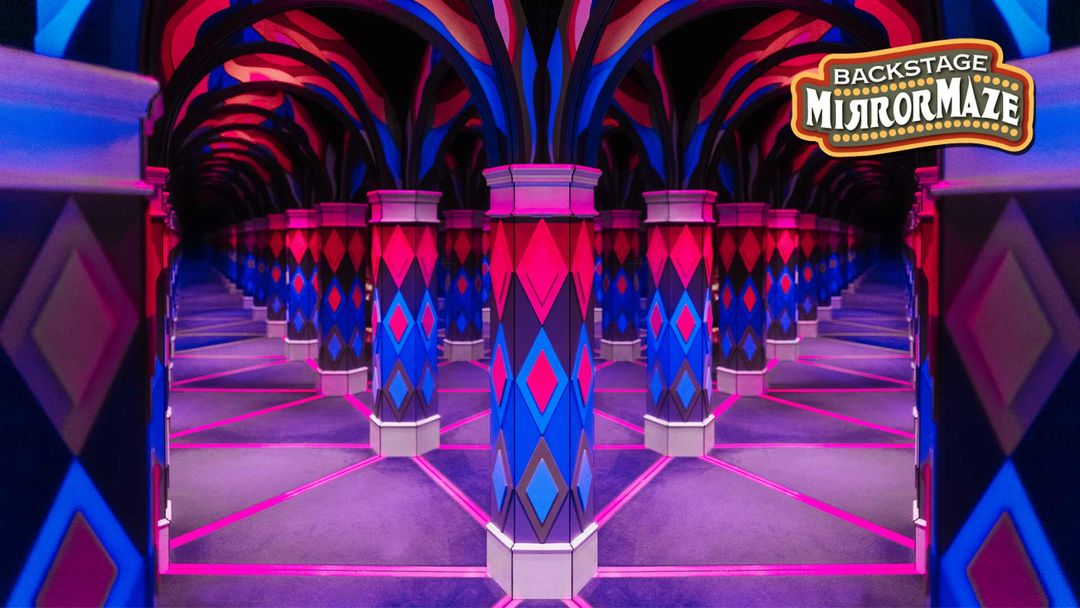 Backstage Mirror Maze Broadway at the Beach