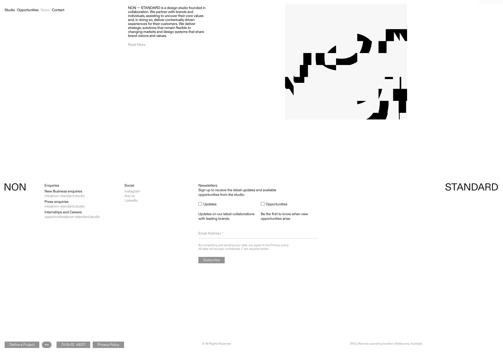 Footer Non Standard