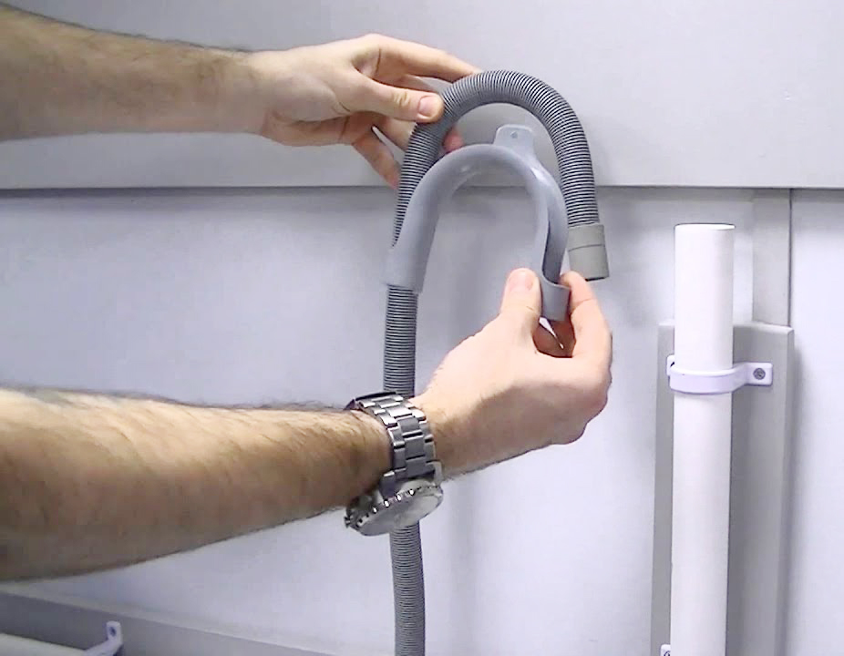 How to install a washing machine drain pipe