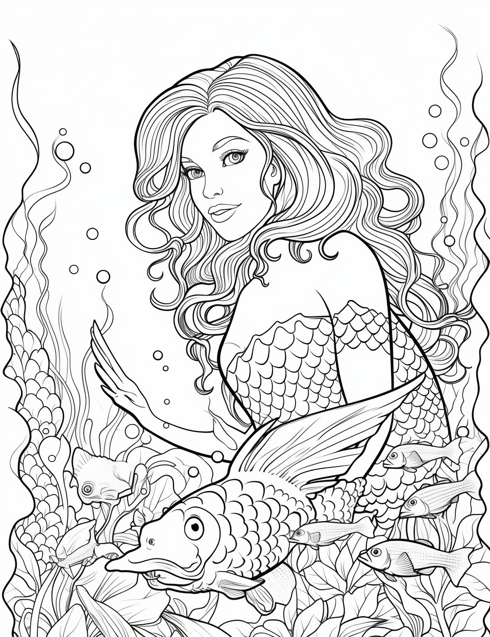 Color Craftables | Coloring Pages | Mythical Creatures - Mermaid