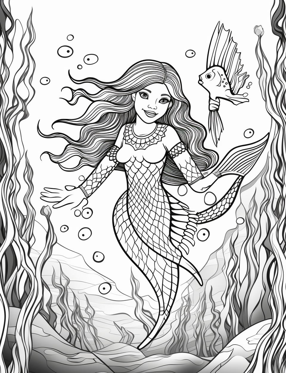Color Craftables | Coloring Pages | Mythical Creatures - Mermaid