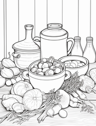 Color Craftables | Coloring Pages | Food & Beverage - Cooking Scenes ...