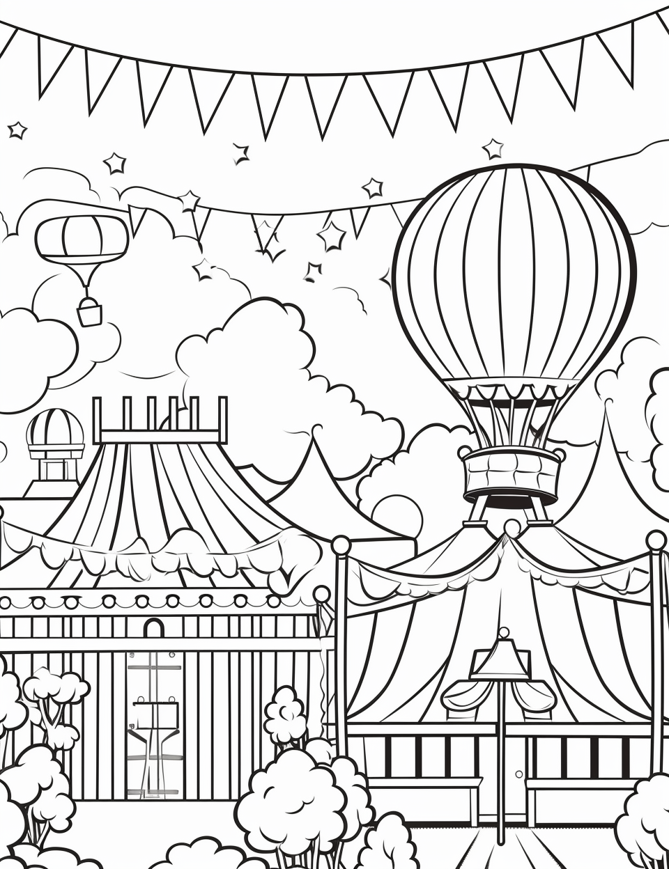 Color Craftables | Coloring Pages | Carnival & Circus - Attractions ...