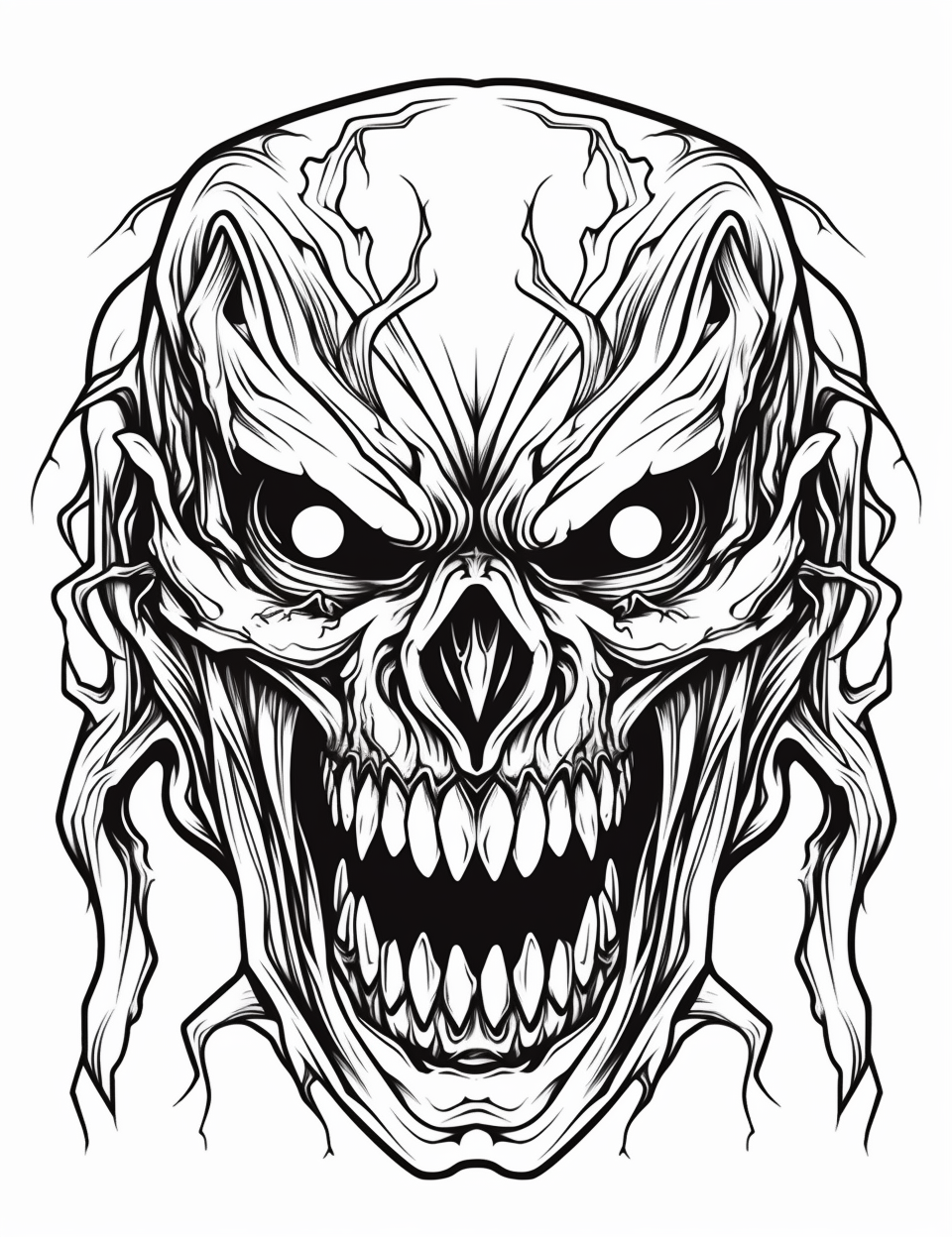 Color Craftables | Coloring Pages | Horror & Gothic - Monsters