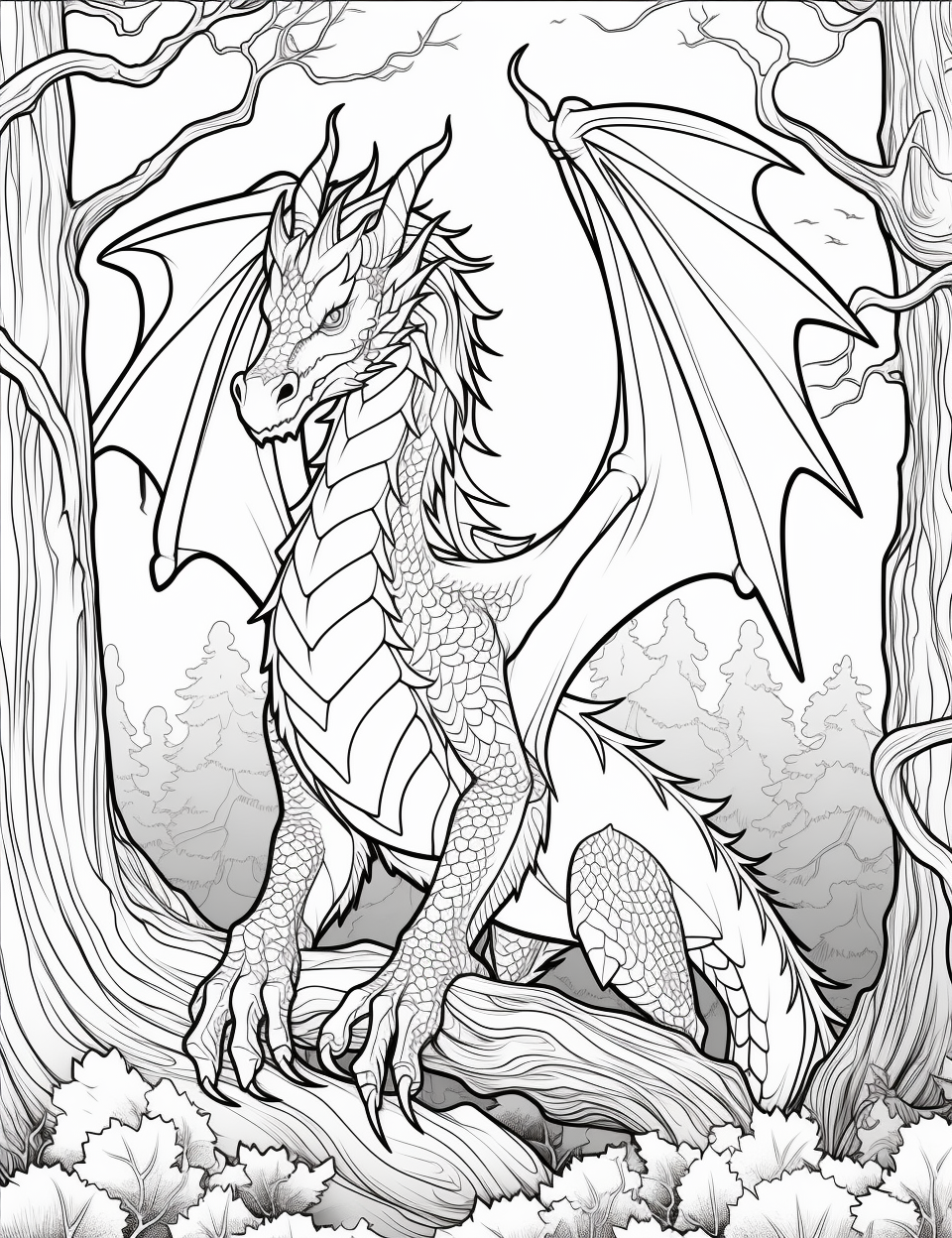 Color Craftables | Coloring Pages | Mythical Creatures - Dragons