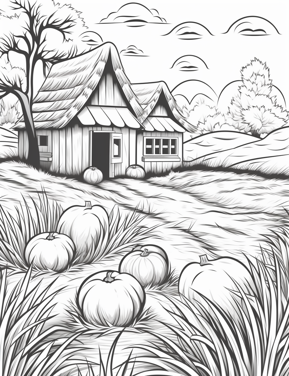 Haystack Coloring Pdf Color Craftables | Coloring Pages | Seasons