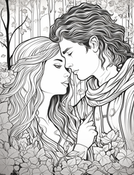Colorable Argument Color Craftables | Coloring Pages | Romantic & Love - Passionate ...