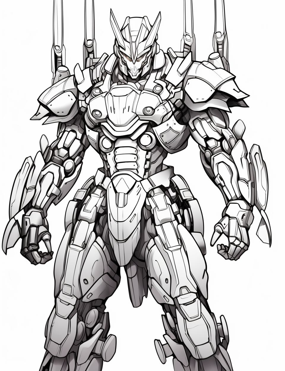 Color Craftables Coloring Pages Anime & Manga Mecha Futuristic Wars