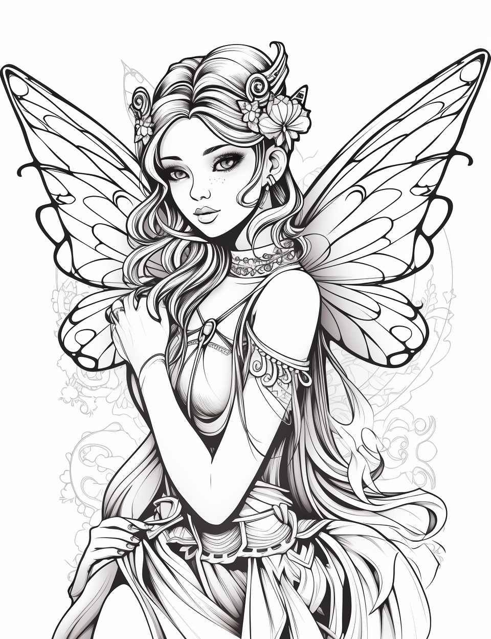 Color Craftables | Coloring Pages | Mythical Creatures - Fairy