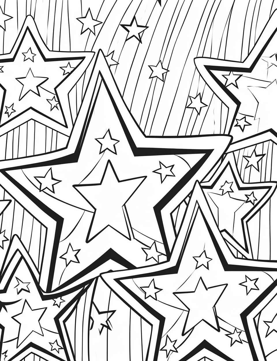 Color Craftables | Coloring Pages | Holiday - 4th of July - Stars and ...