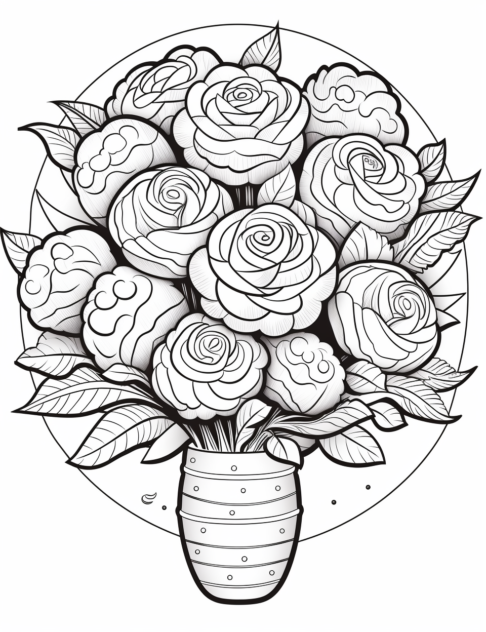 Color Craftables | Coloring Pages | Holiday - Valentine's Day - Roses