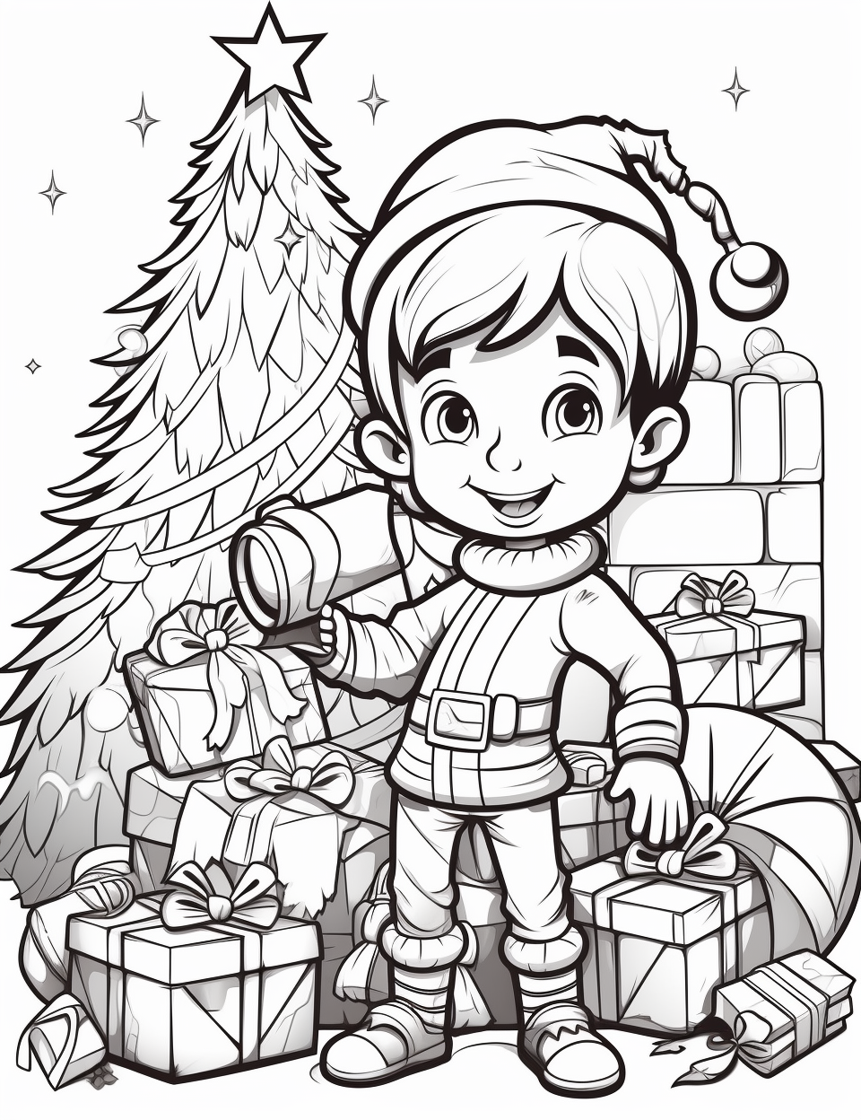 Color Craftables | Coloring Pages | Christmas Elves Coloring Pages