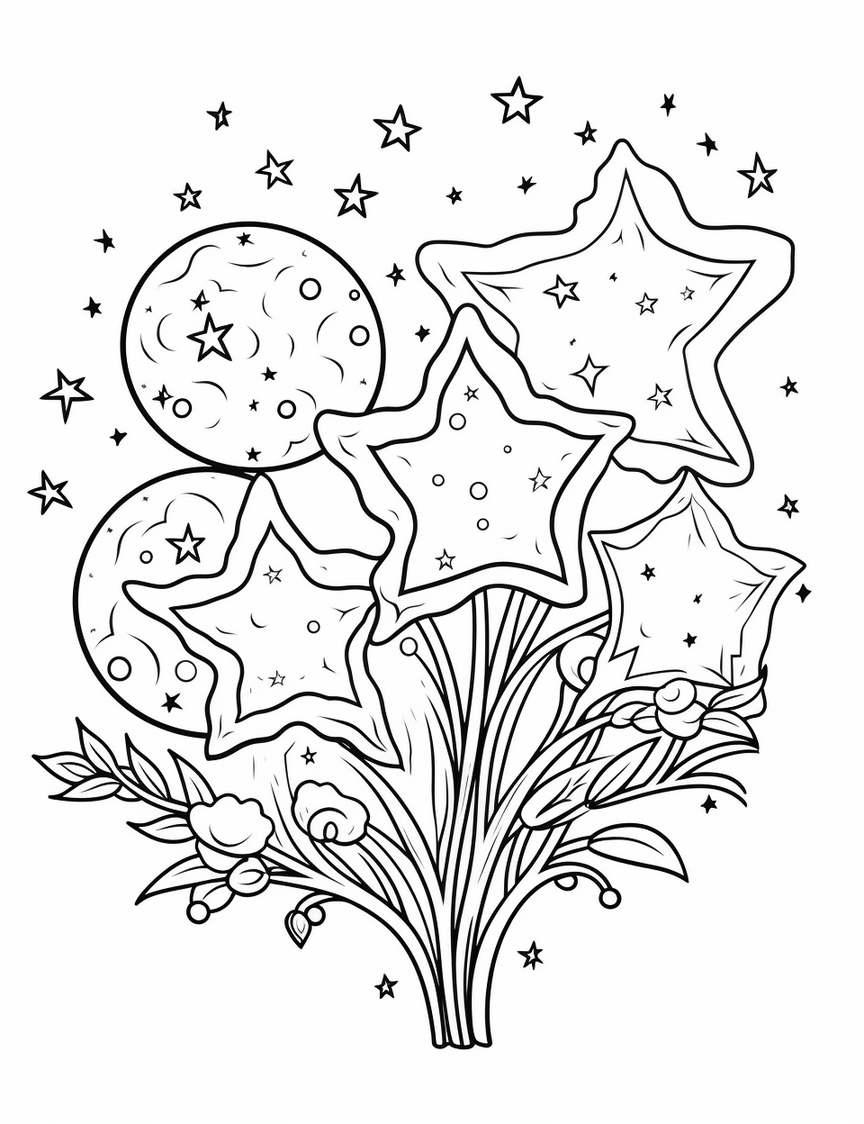 Color Craftables | Coloring Pages | Holiday - Christmas - Stars