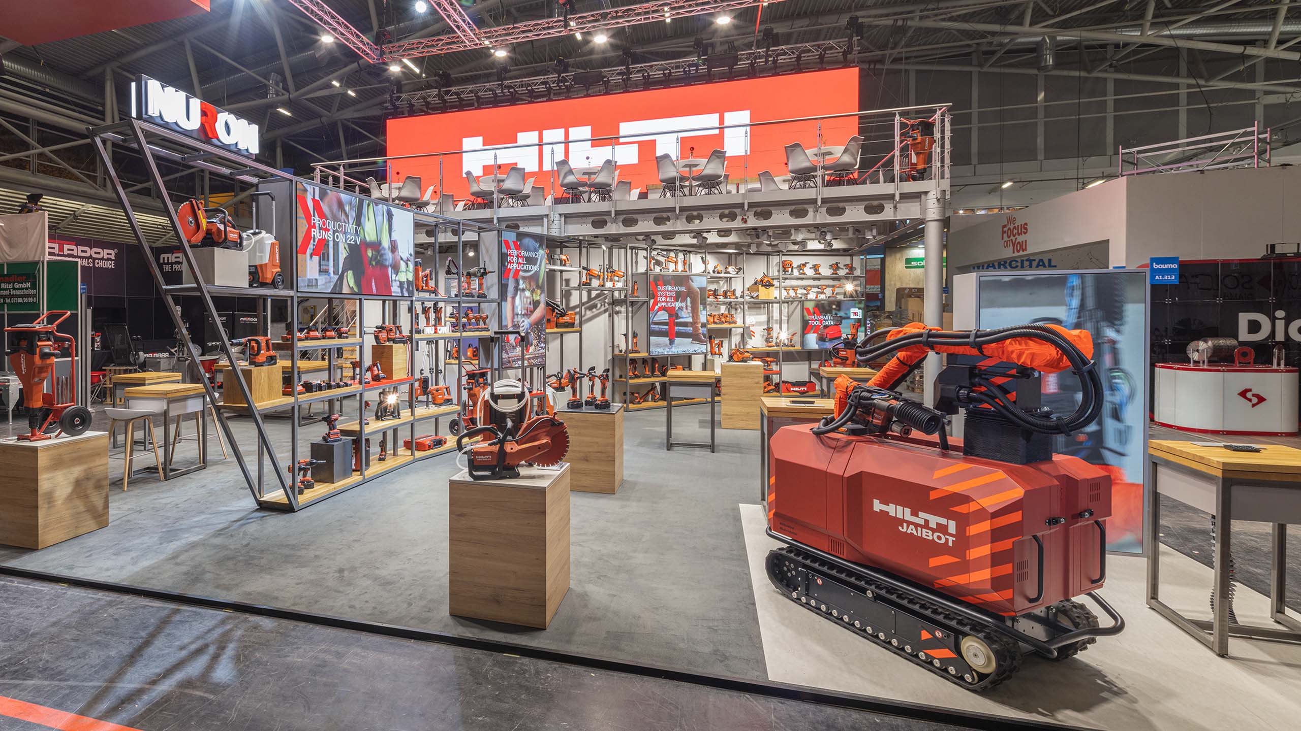 Messestand Dorner Electronic GmbH auf der bauma in München