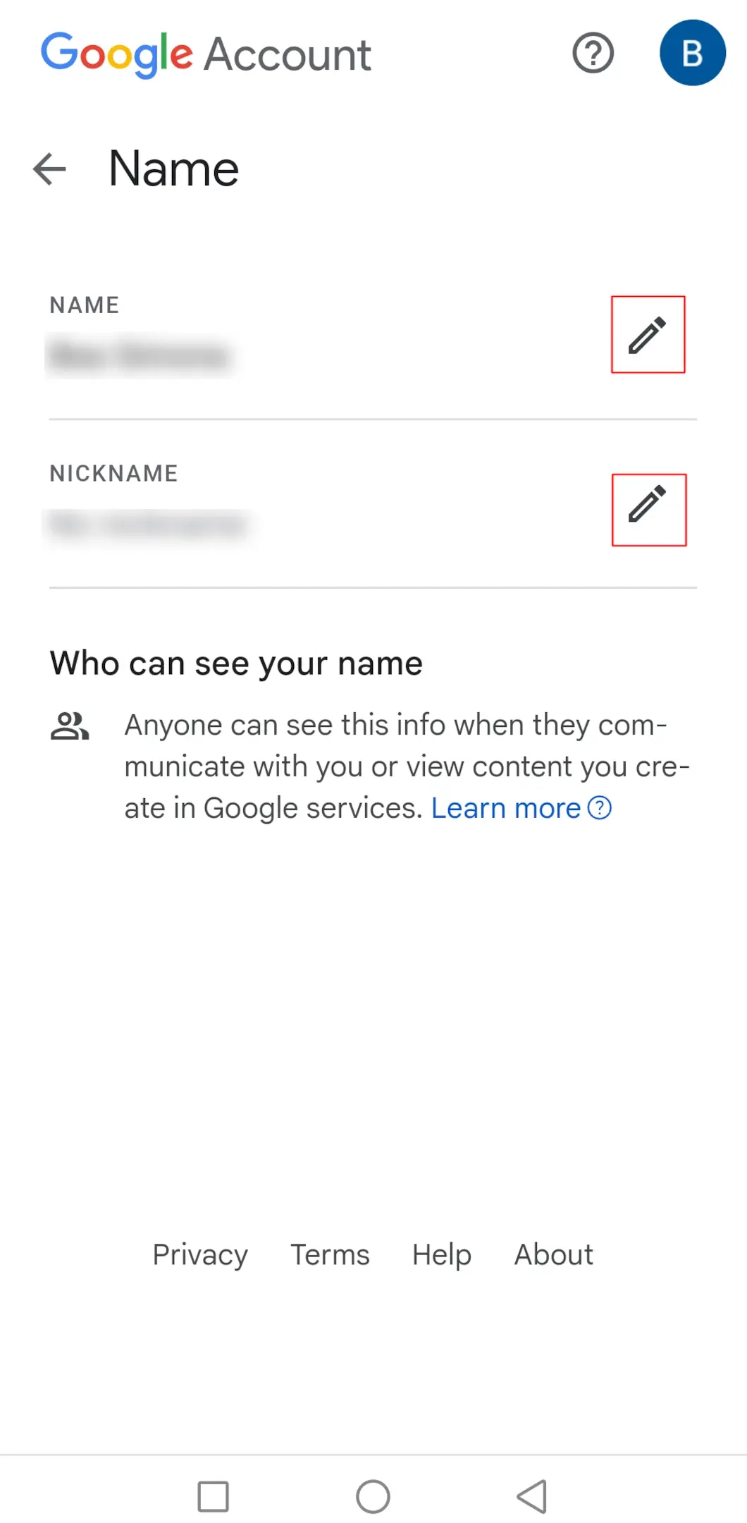 How to insert new name in Google Meet on Android Device