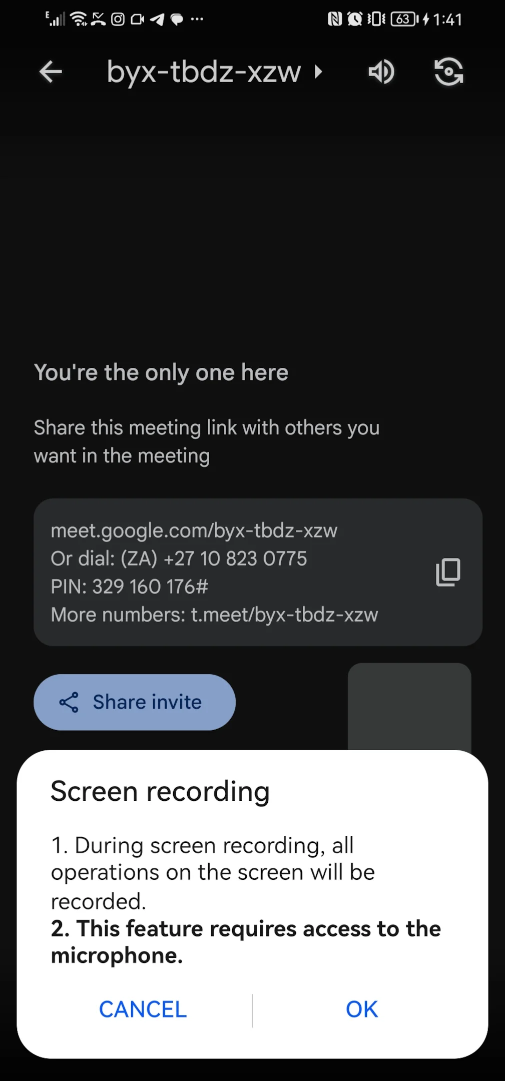 How to record a meeting on a mobile device