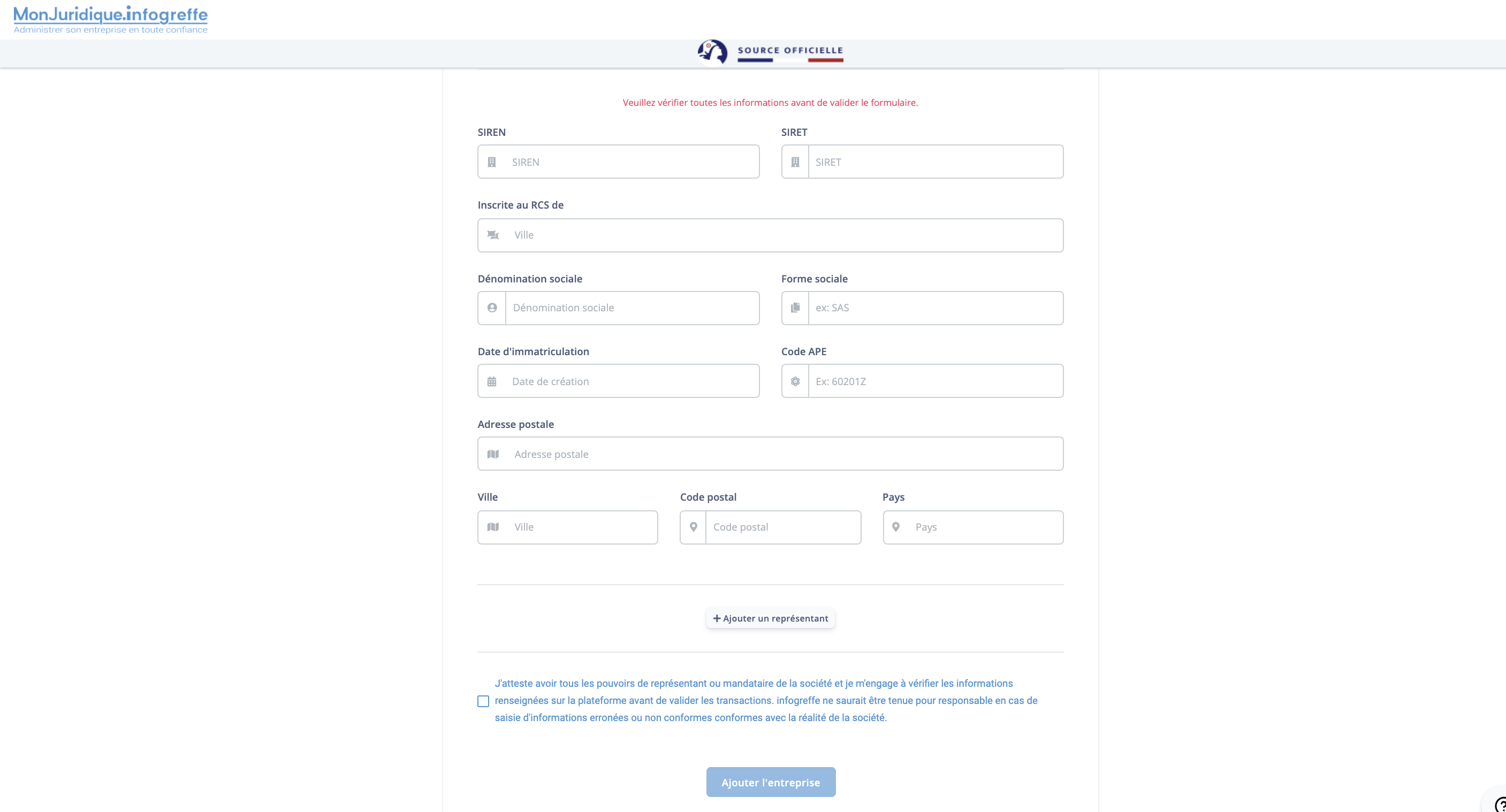 Illustration guide d’utilisation solution MonJuridique.infogreffe