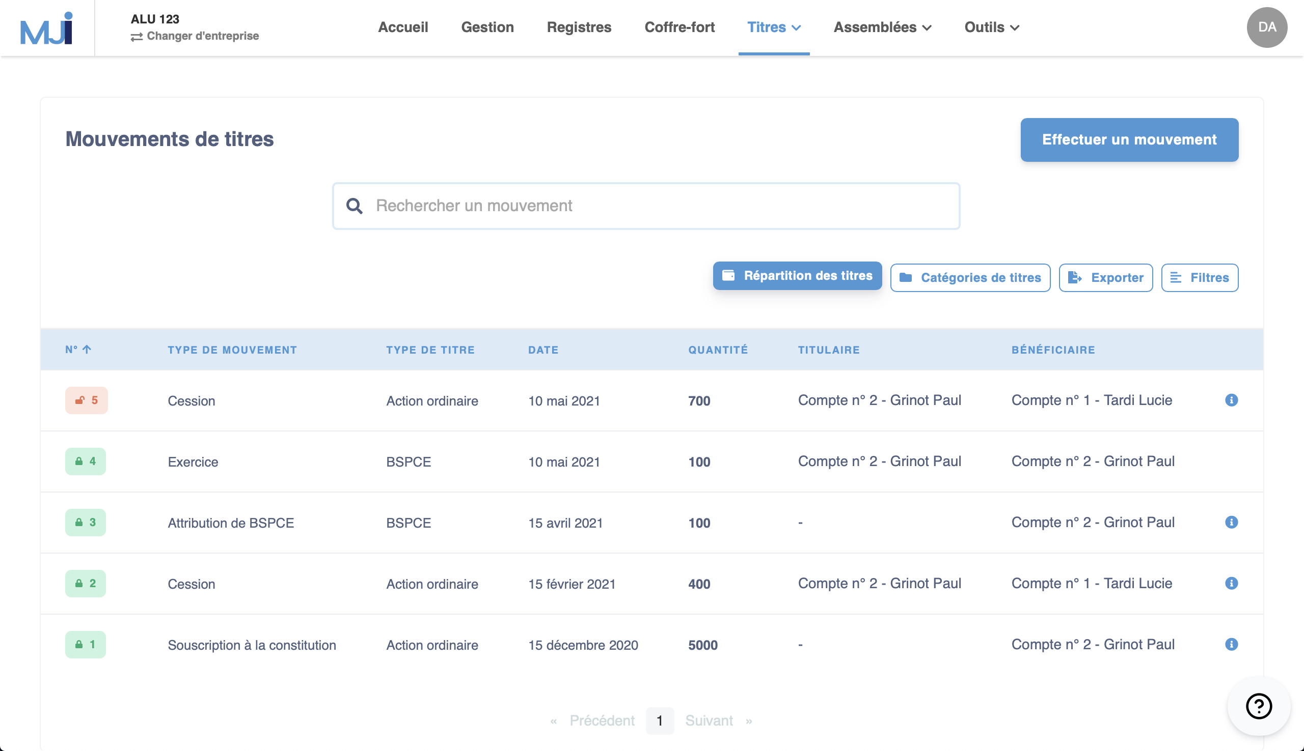 Illustration guide d’utilisation solution MonJuridique.infogreffe
