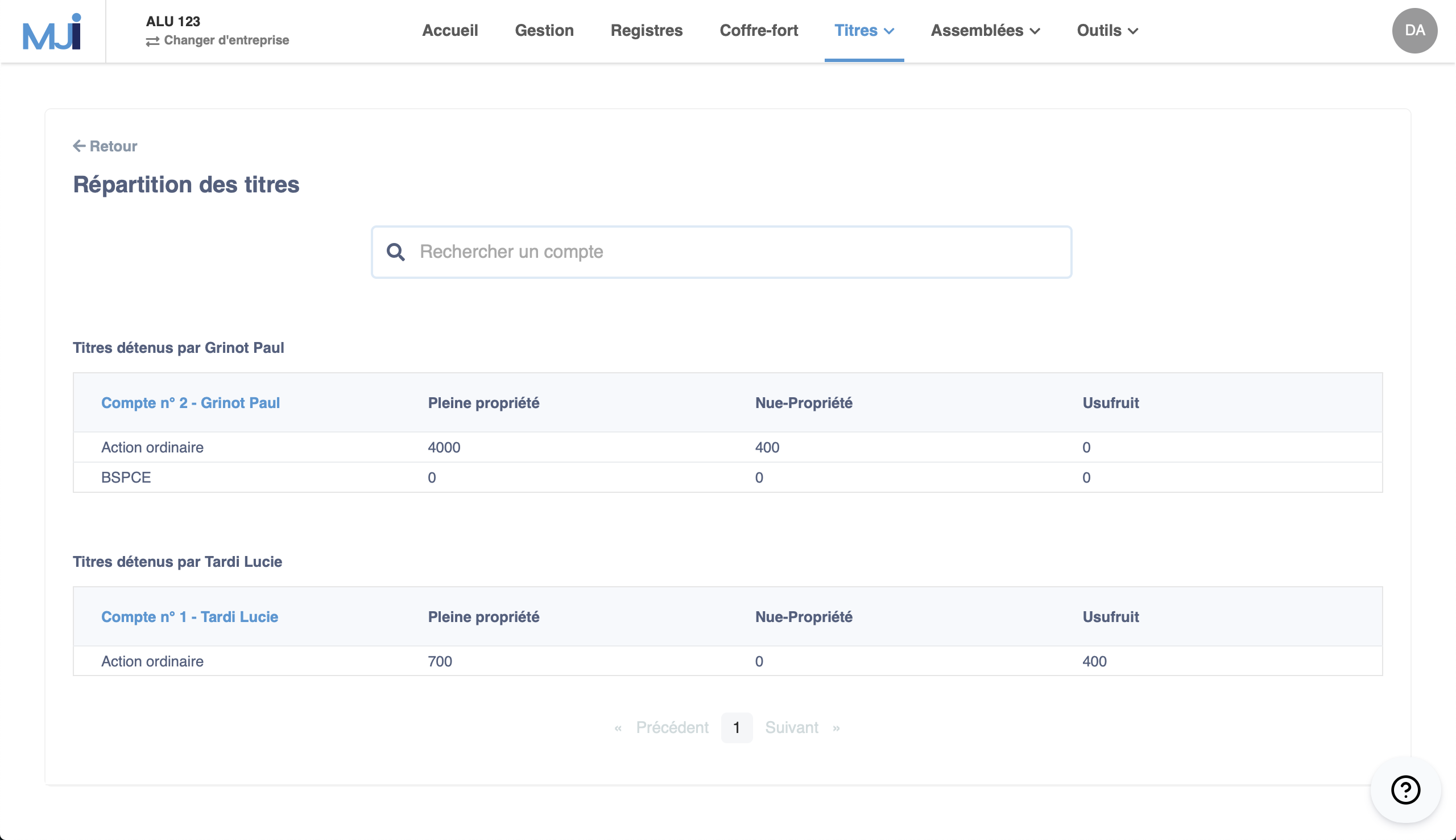 Illustration guide d’utilisation solution MonJuridique.infogreffe
