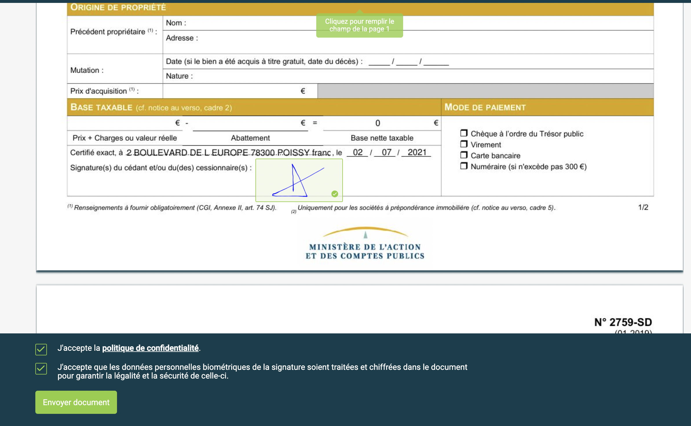 Illustration guide d’utilisation solution MonJuridique.infogreffe