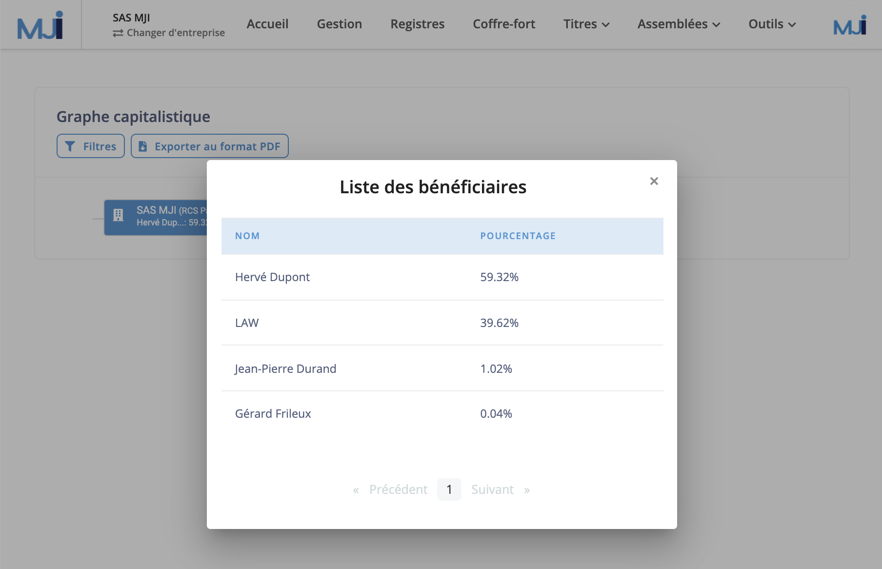 Illustration guide d’utilisation solution MonJuridique.infogreffe