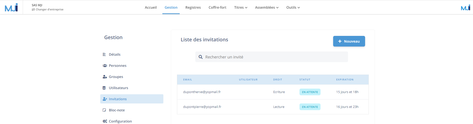 Illustration guide d’utilisation solution MonJuridique.infogreffe
