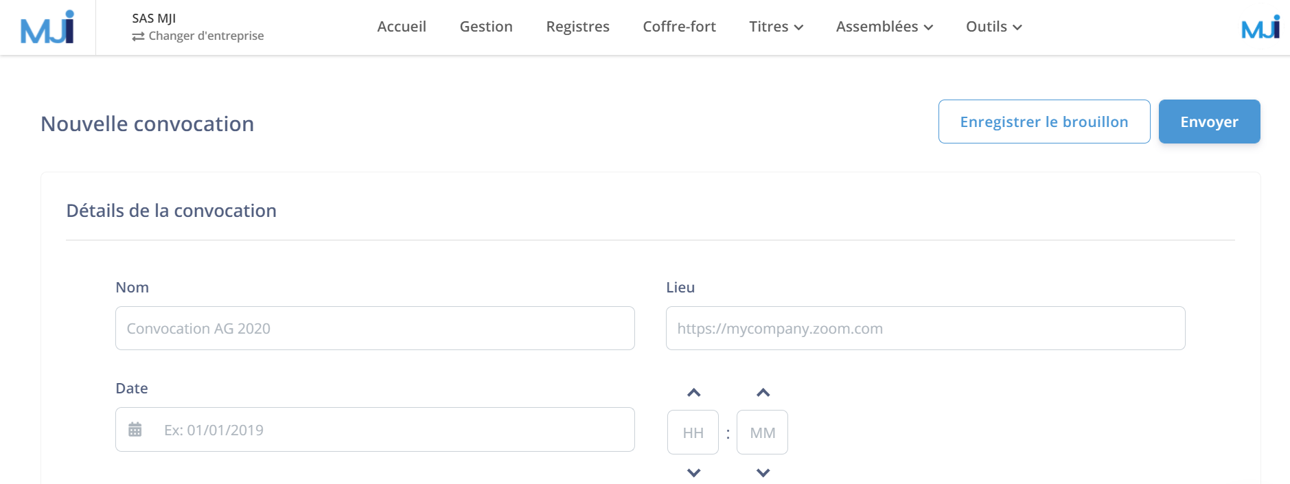 Illustration guide d’utilisation solution MonJuridique.infogreffe