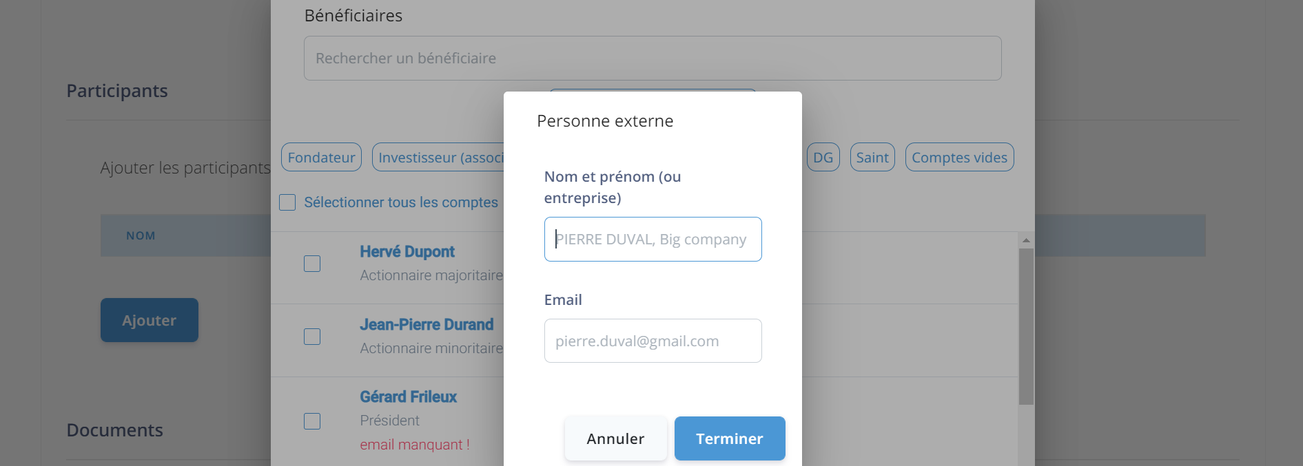 Illustration guide d’utilisation solution MonJuridique.infogreffe