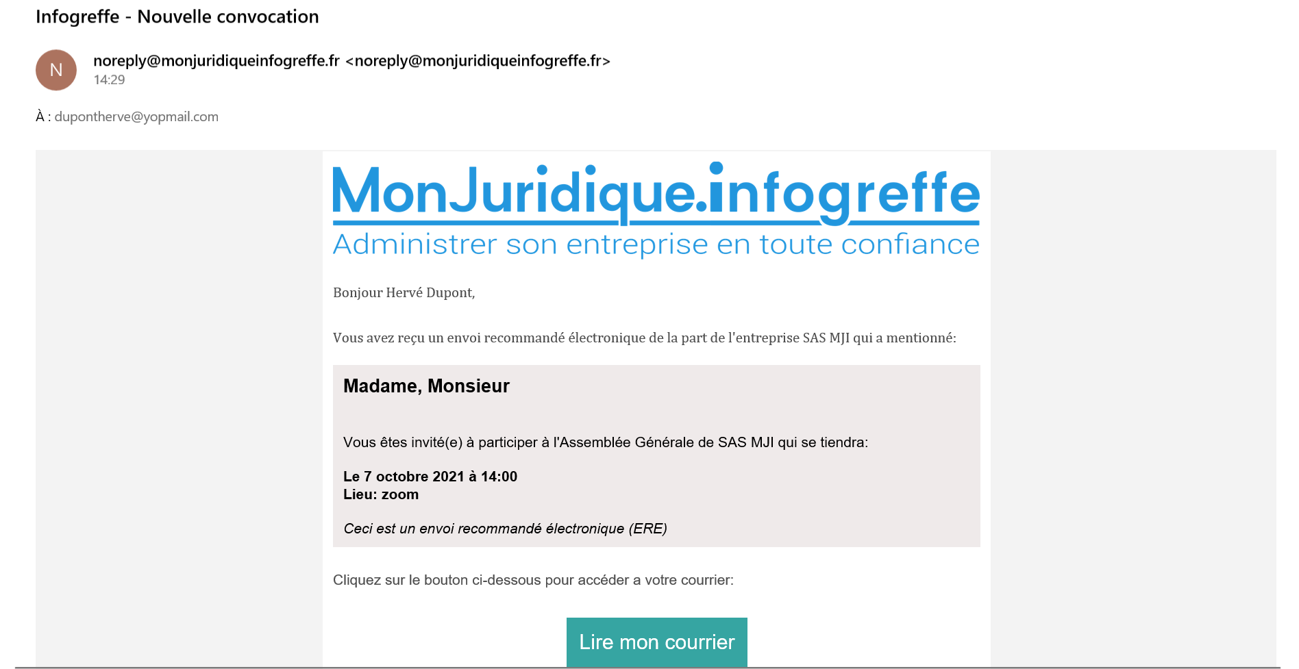 Illustration guide d’utilisation solution MonJuridique.infogreffe