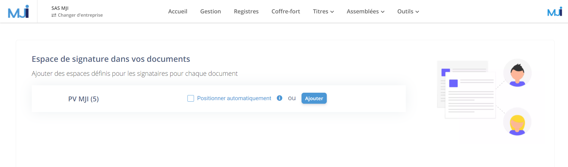 Illustration guide d’utilisation solution MonJuridique.infogreffe