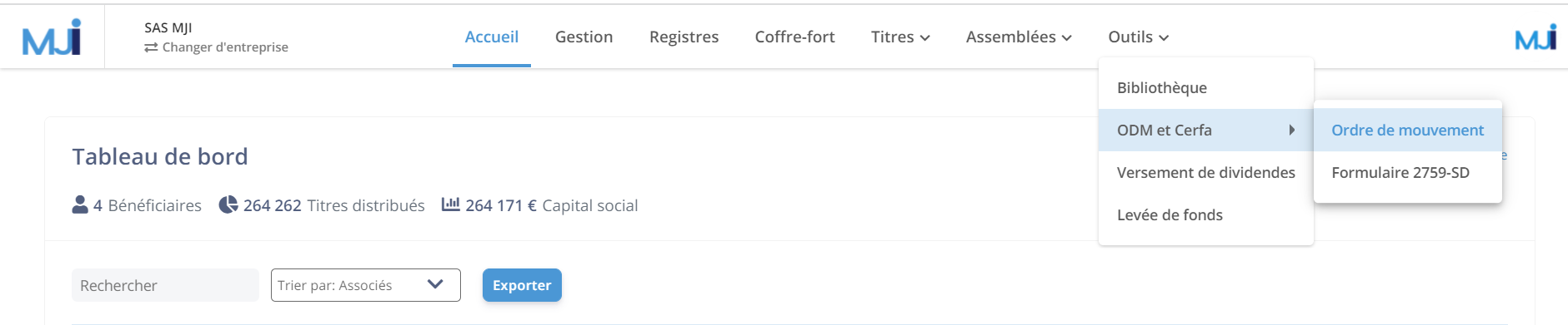 Illustration guide d’utilisation solution MonJuridique.infogreffe