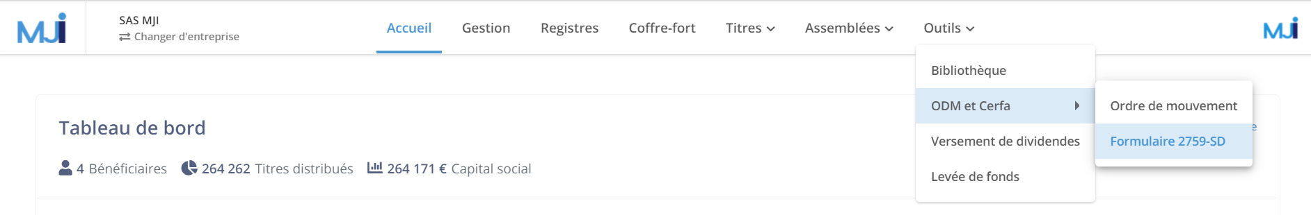 Illustration guide d’utilisation solution MonJuridique.infogreffe