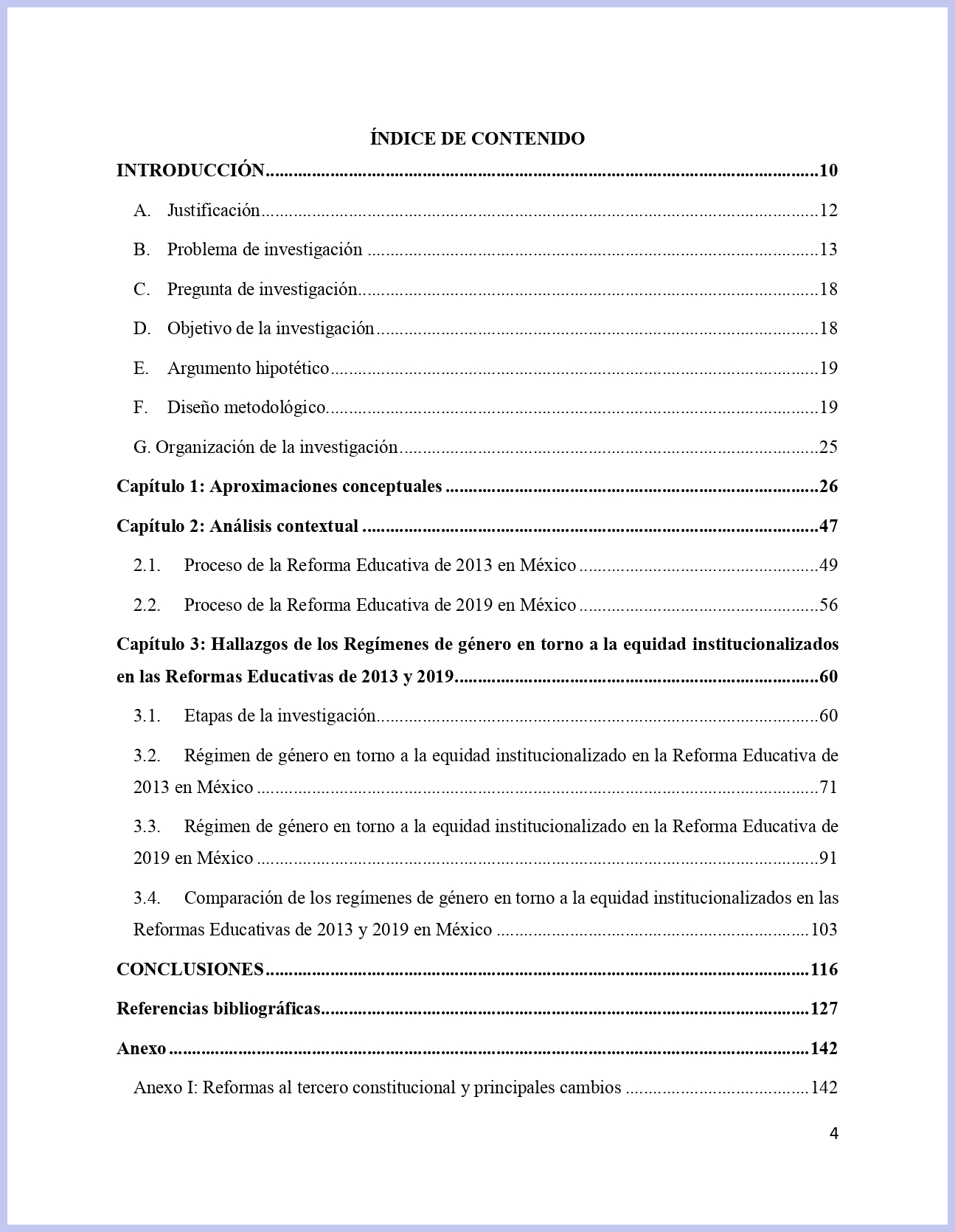 6 Ejemplos De ndice C mo Se Hace Y Qu Lleva Hacer Tu Tesis 