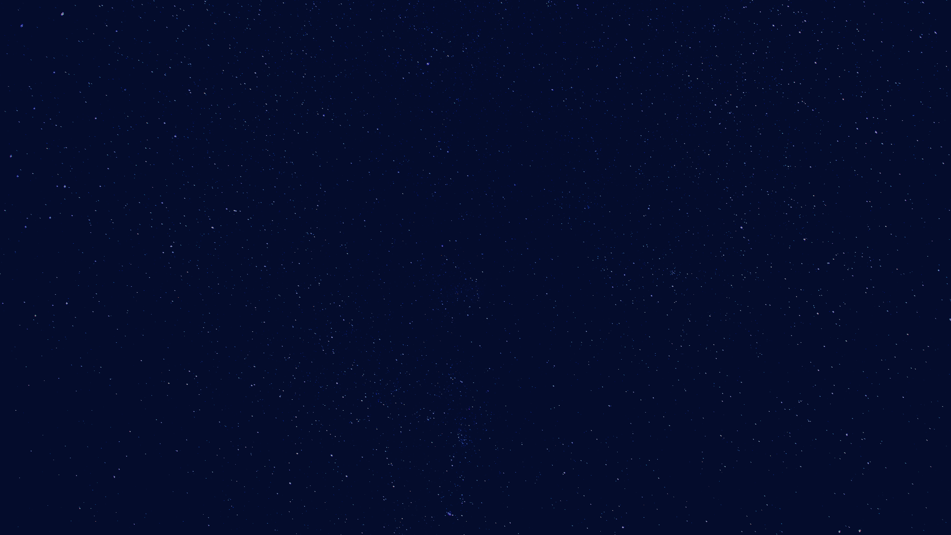 Night time sky filled with stars