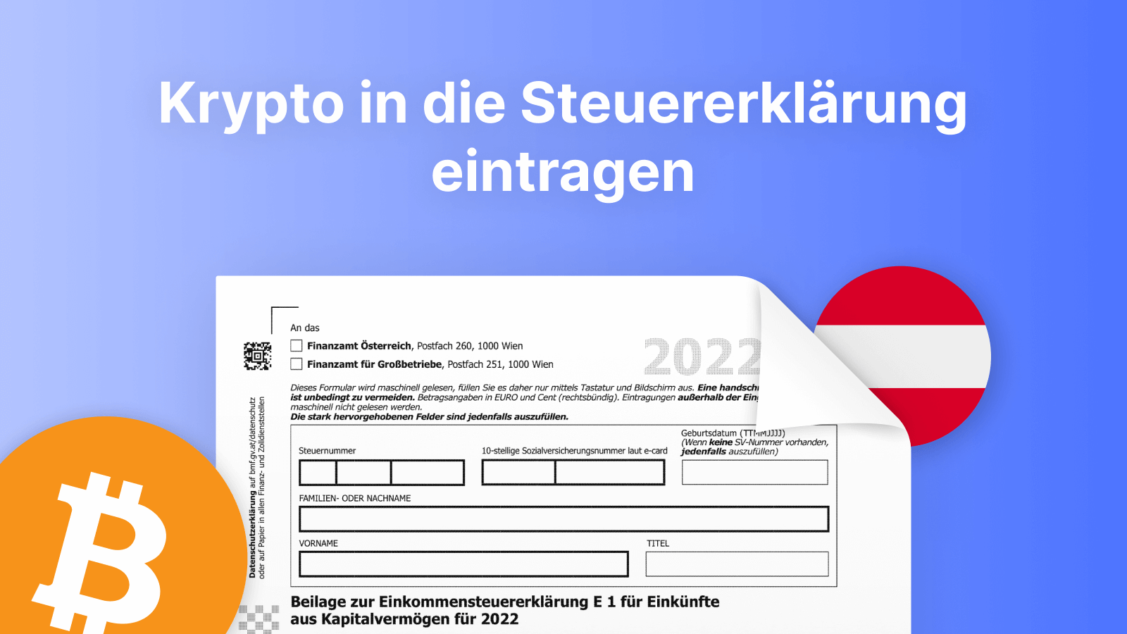 Krypto in die Steuererklärung eintragen [Anleitung AT]